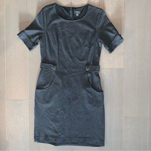 Mexx Charcoal Grey Button Dress